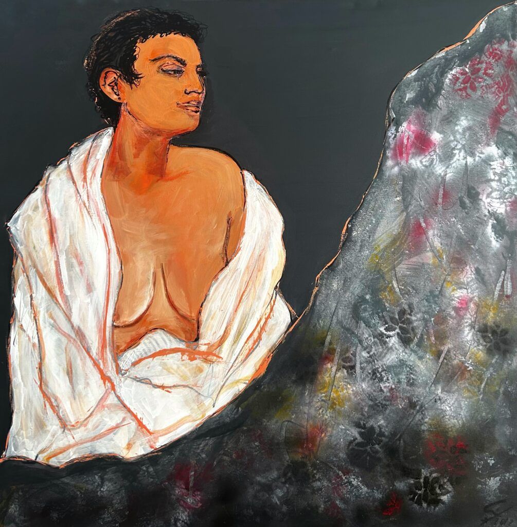 Exposición de la serie Mujeres del pintor Agustín Decórdoba en el Hotel Rural Palacio Haza de la Concepción